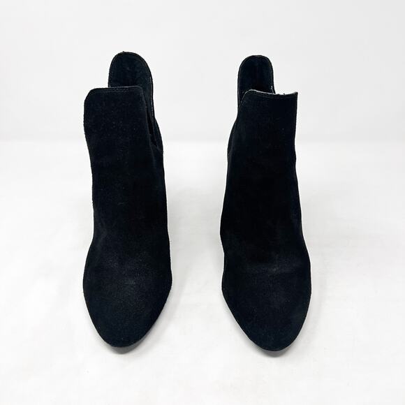 [Steve Madden] Rookie Black Suede Cut-Out Side Split Shaft Ankle Boots Size 10 - Picture 9 of 12